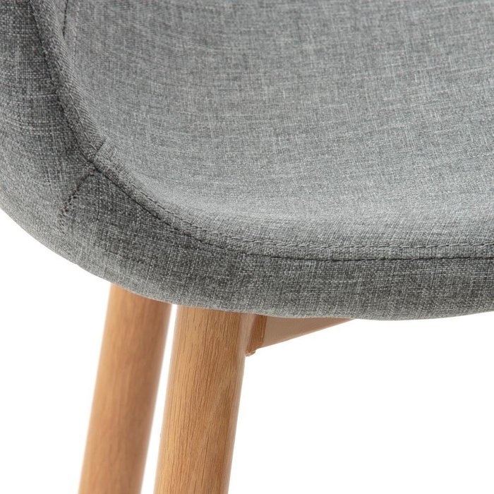 Комплект из двух полубарных стульев Nordie серого цвета - лучшие Барные стулья в INMYROOM