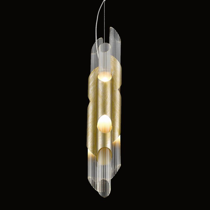 Подвесной светильник из стекла и металла - лучшие Подвесные светильники в INMYROOM