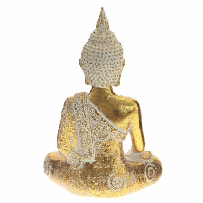 Фигурка декоративная Будда золотого цвета - лучшие Фигуры и статуэтки в INMYROOM