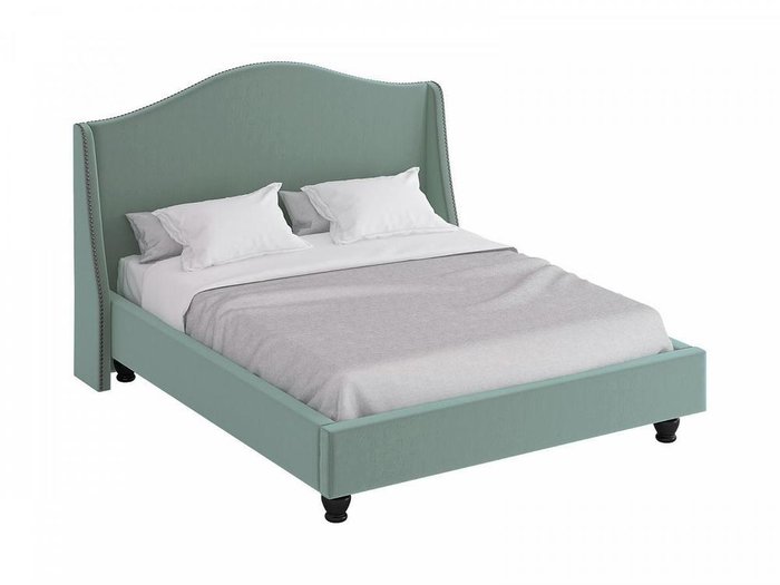 Кровать Soul серо-бирюзового цвета 180х200