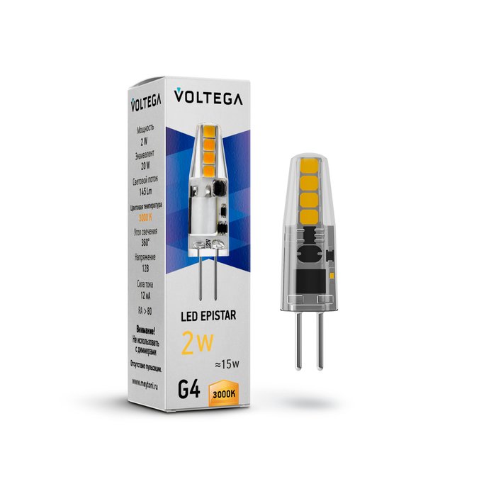 Лампочка Voltega 7261 Capsule G4 Simple Лампочка Voltega 7261 Capsule G4 Simple