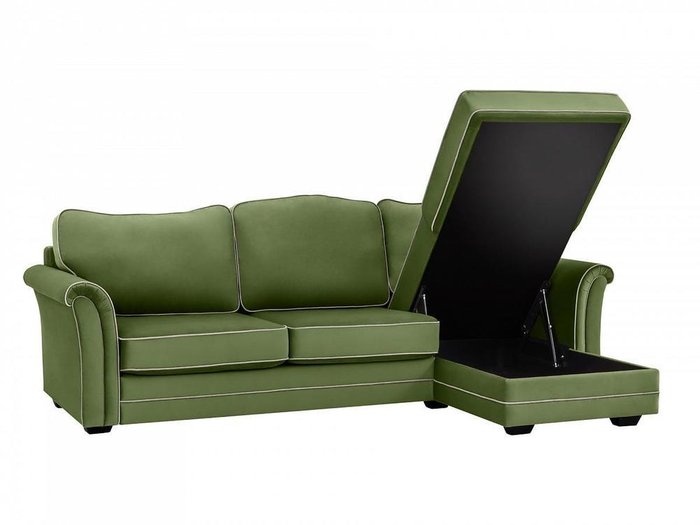 Угловой диван-кровать Sydney зеленого цвета  - лучшие Угловые диваны в INMYROOM