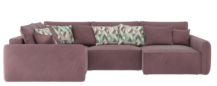 Угловой диван-кровать Портленд левый серно-розового цвета - купить Угловые диваны по цене 92990.0