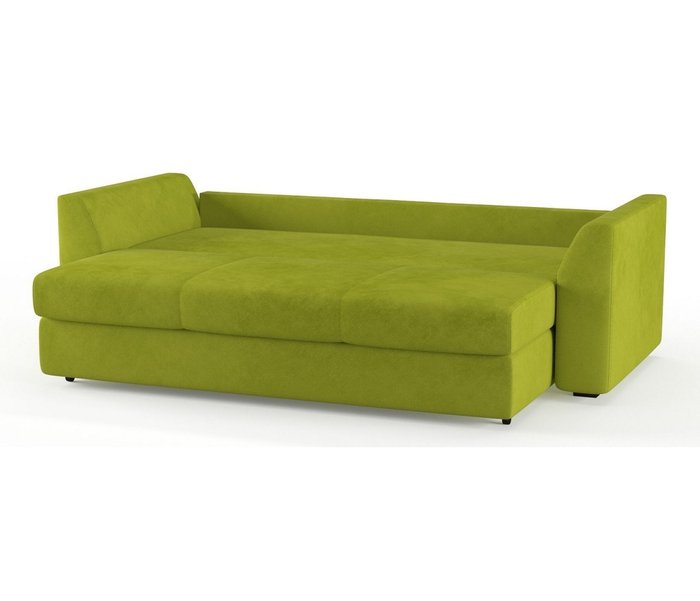 Диван-кровать Ла-Рошель в обивке из велюра светло-зеленого цвета - лучшие Прямые диваны в INMYROOM