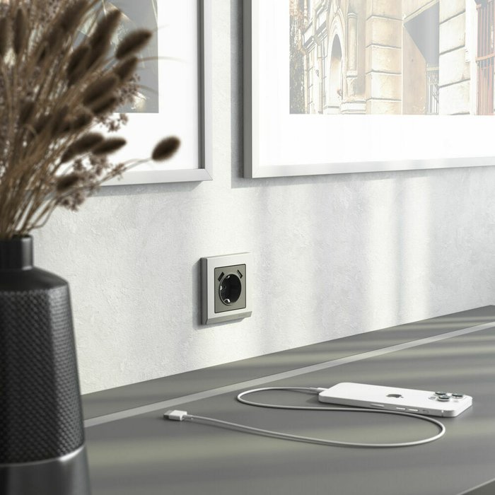 Накладка для розетки USB графит матовый W1179564 Встраиваемые механизмы графит матовый - лучшие Розетки в INMYROOM Накладка для розетки USB графит матовый W1179564 Встраиваемые механизмы графит матовый - лучшие Розетки в INMYROOM