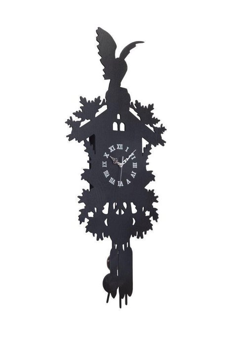 Настенные часы с маятником Domestic Puzzle Black I - купить Часы по цене 14000.0