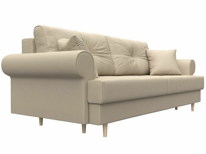 Диван-кровать Сплин бежевого цвета (экокожа) - лучшие Прямые диваны в INMYROOM