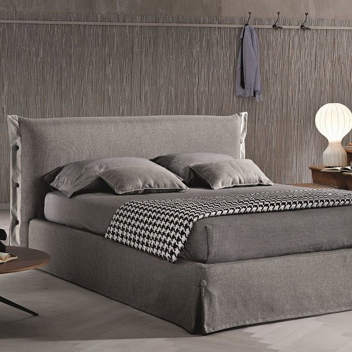 Кровать Alba 140х200 бежевого цвета - лучшие Кровати для спальни в INMYROOM Кровать Alba 140х200 бежевого цвета - лучшие Кровати для спальни в INMYROOM