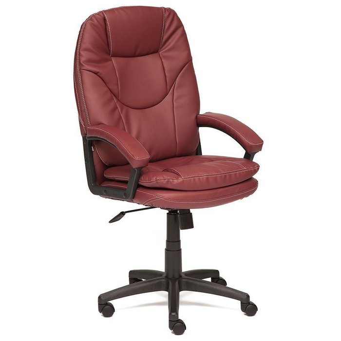 Кресло офисное Comfort бордового цвета