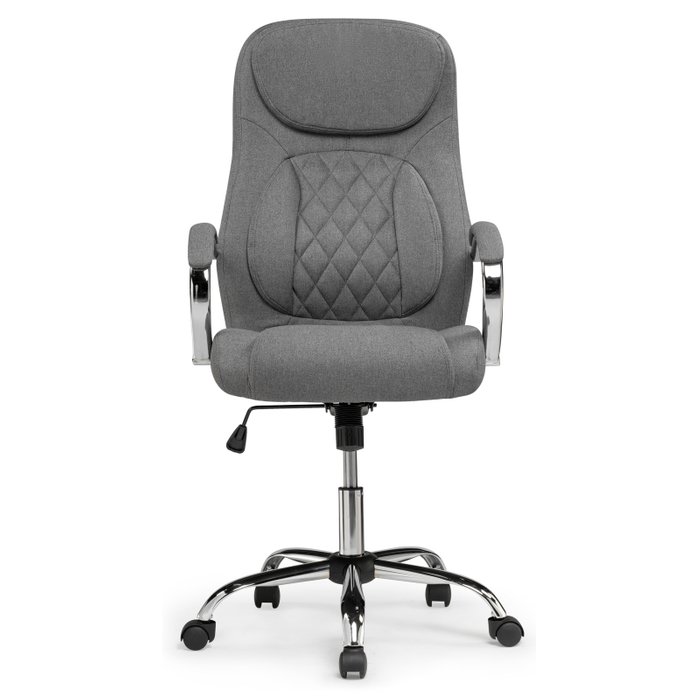 Офисный стул Tron серого цвета (ткань) - лучшие Офисные кресла в INMYROOM