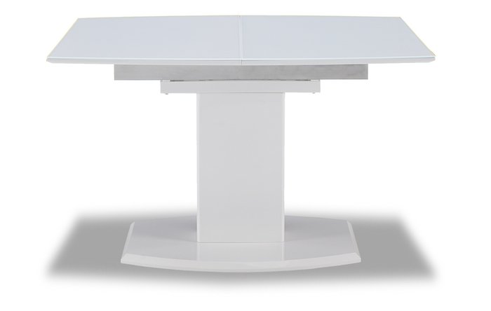 Обеденный раскладной стол белого цвета