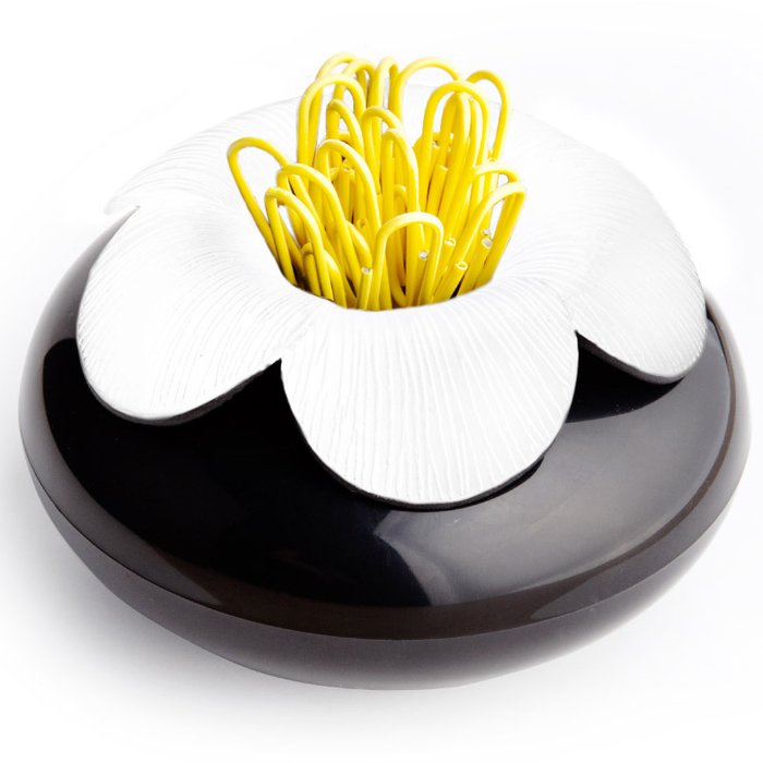 Шкатулка для мелочей blossom черная/белая