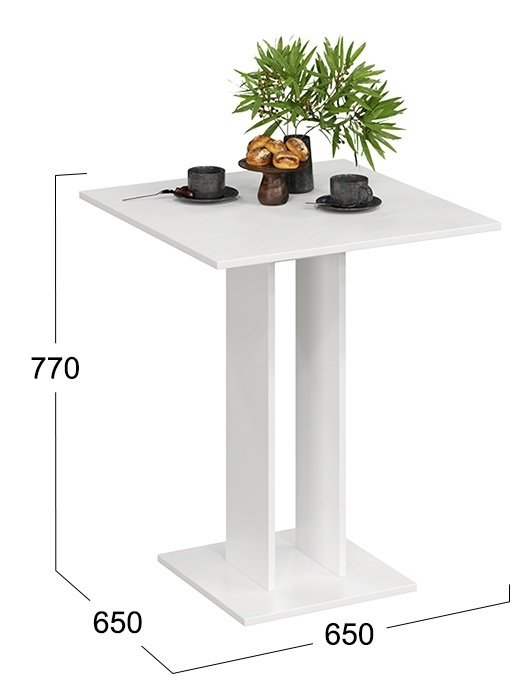Обеденный стол Анкона белого цвета - купить Обеденные столы по цене 2799.0