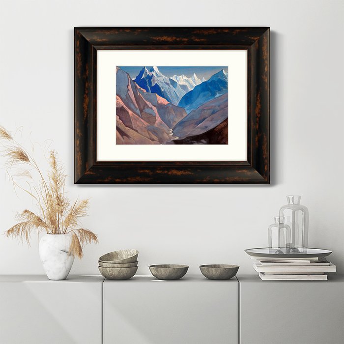 Репродукция картины Гора М 1931 г. в раме темно-коричневого цвета - лучшие Картины в INMYROOM