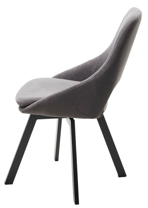 Стул поворотный Asp темно-серого цвета  - купить Обеденные стулья по цене 9250.0