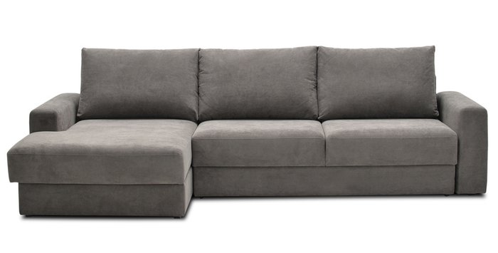Угловой диван-кровать Вегас серого цвета - купить Угловые диваны по цене 69510.0