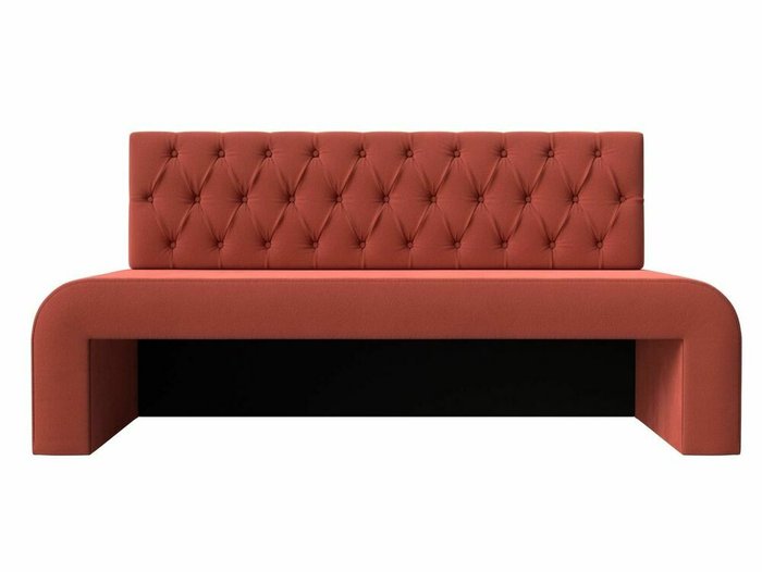Прямой диван Кармен Люкс кораллового цвета - купить Прямые диваны по цене 25999.0