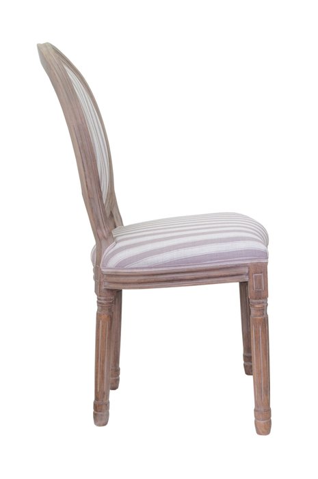 Стул Volker pinstripe бежево-серого цвета - лучшие Обеденные стулья в INMYROOM