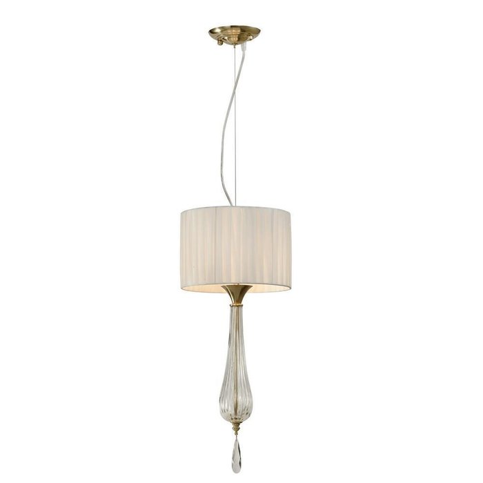 Подвесной светильник Kinia бело-латунного цвета - купить Подвесные светильники по цене 8930.0