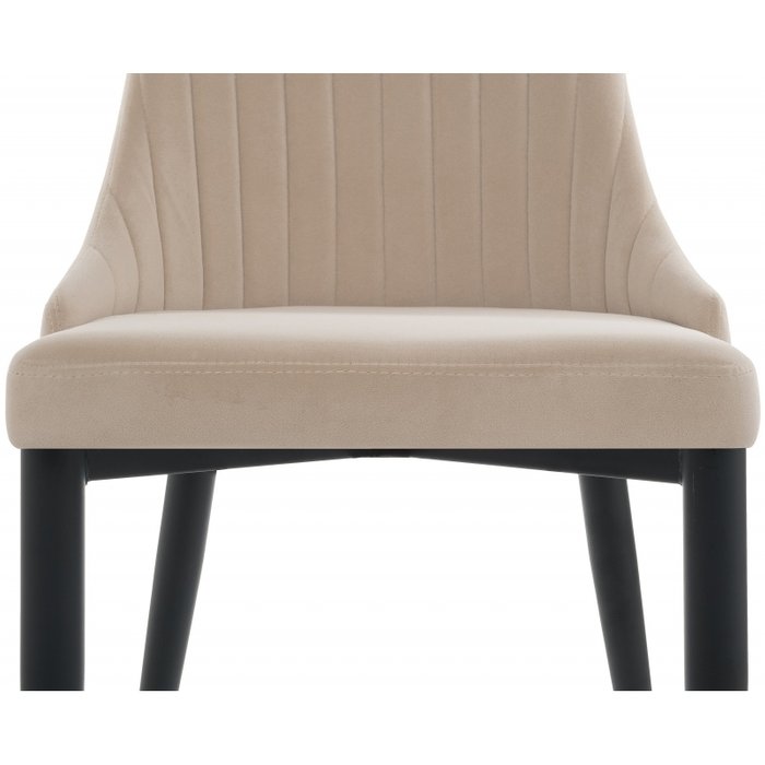 Стул Kora черно-бежевого цвета - лучшие Обеденные стулья в INMYROOM
