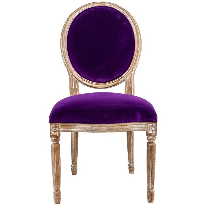 Стул Луи с обивкой темно-фиолетового цвета - купить Обеденные стулья по цене 32000.0