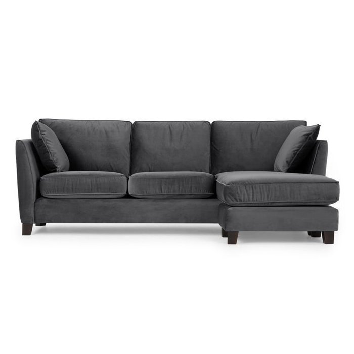 Угловой диван Wolsly серого цвета
