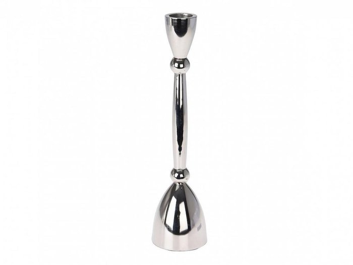 Подсвечник Bevel серебристого цвета Подсвечник Bevel серебристого цвета