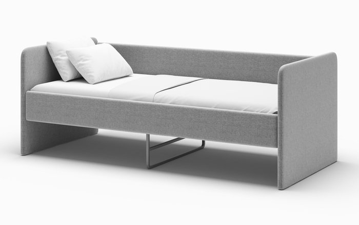 Кровать-диван Donny 2 70х160 серого цвета без подъемного механизма