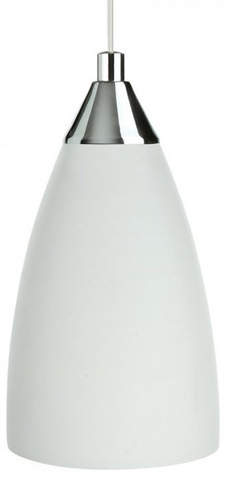 Подвесной светильник со стеклянным белым плафоном