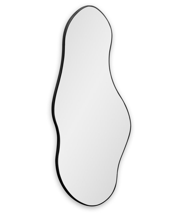 Настенное зеркало Lake в раме черного цвета - купить Настенные зеркала по цене 17400.0