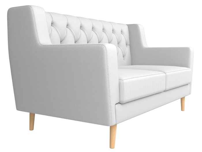 Диван Брайтон Люкс белого цвета (экокожа) - лучшие Прямые диваны в INMYROOM