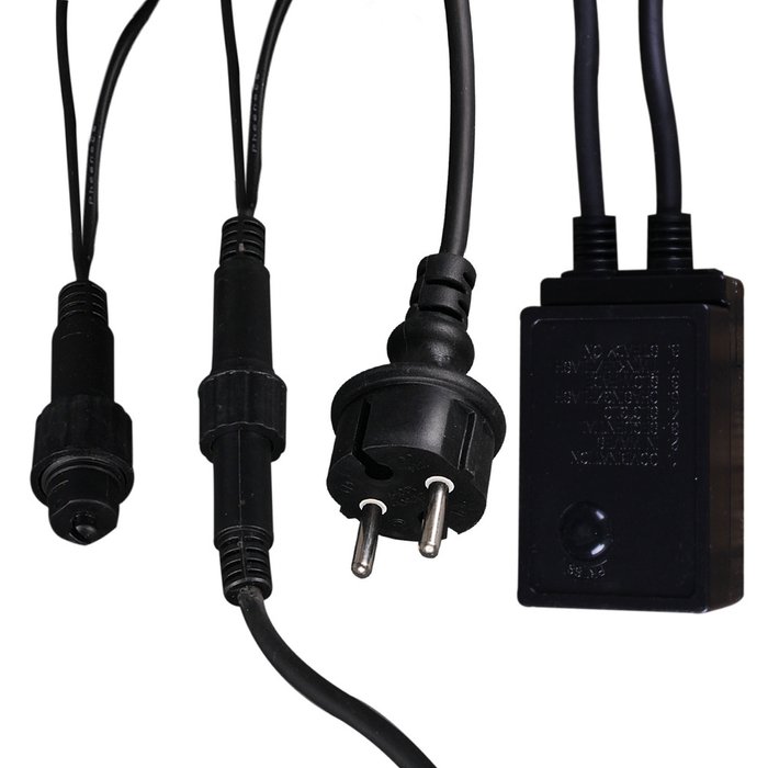 A-020 LED WT светодиодная "бахрома" 3x0.6м 140LED черный провод влагозащ., морозостойкий - купить Гирлянды по цене 4530