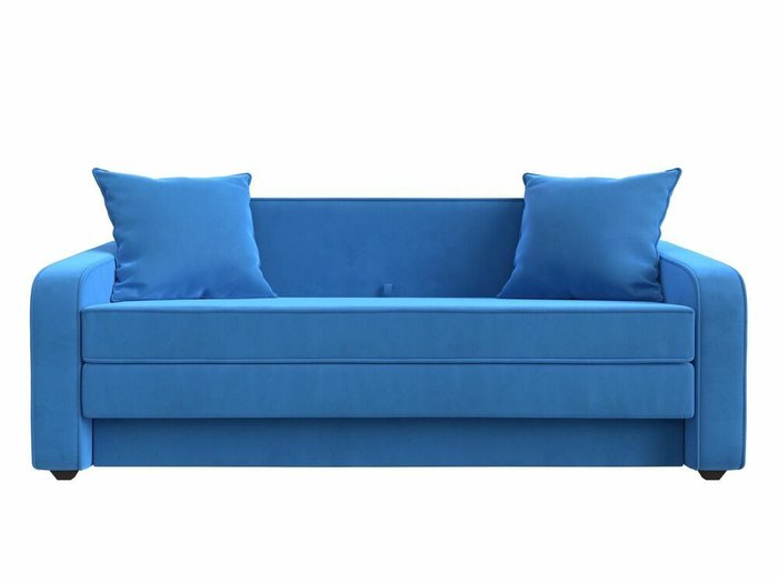 Диван-кровать Лига 013 голубого цвета - купить Прямые диваны по цене 30999.0