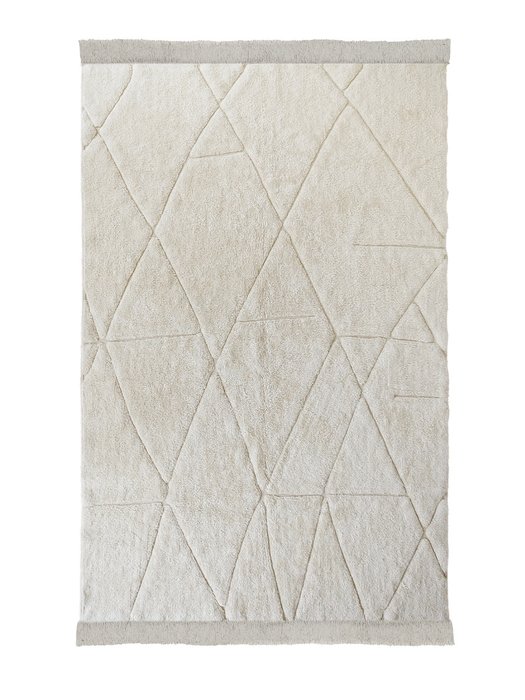 Хлопковый ковер Kivia 120х180 бежевого цвета Хлопковый ковер Kivia 120х180 бежевого цвета