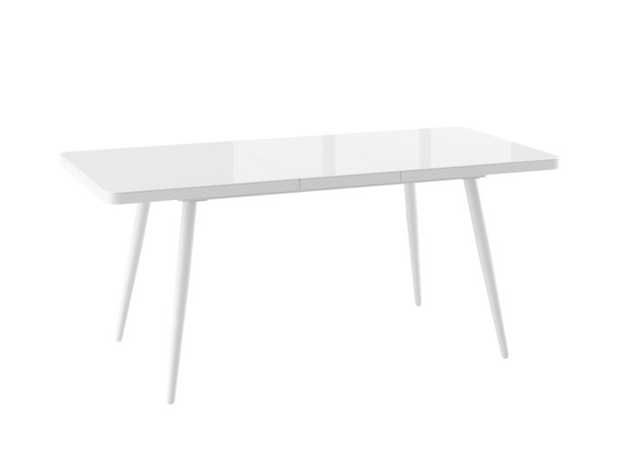 Раздвижной обеденный стол Вояж L белого цвета - купить Обеденные столы по цене 28990.0