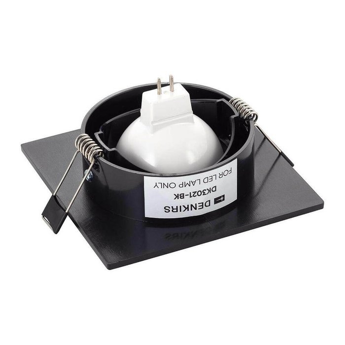 Встраиваемый светильник DK3021-BK (пластик, цвет черный) - купить Встраиваемые споты по цене 360.0