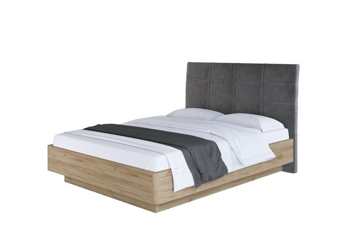 Кровать Amber Comfort 180х200 серо-бежевого цвета с подъёмным механизмом Кровать Amber Comfort 180х200 серо-бежевого цвета с подъёмным механизмом