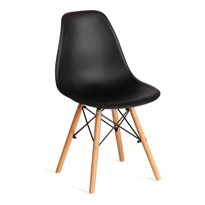 Набор из четырех стульев Cindy черного цвета - купить Обеденные стулья по цене 6240.0