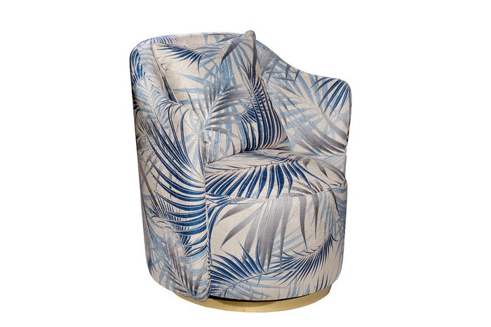 Кресло Verona бежево-голубого цвета - купить Интерьерные кресла по цене 62000.0