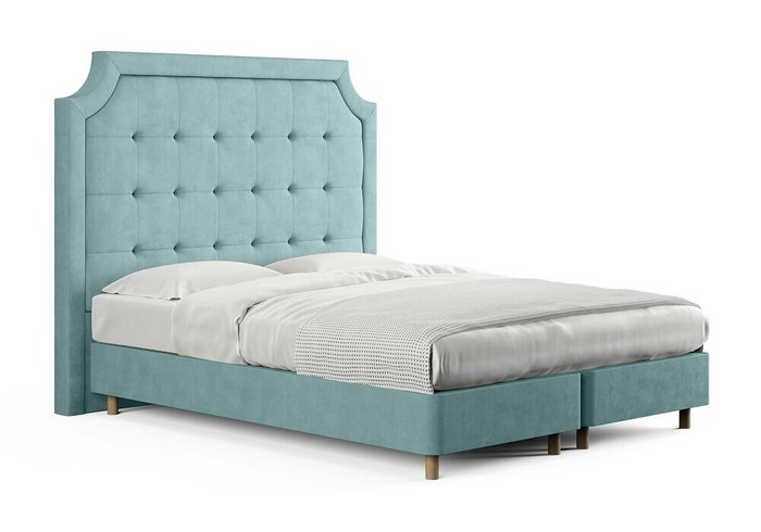 Кровать Elysium 180х200 голубого цвета с двумя основаниями