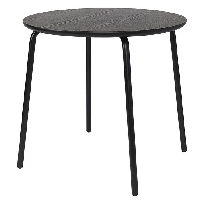 Обеденный стол Round черного цвета
