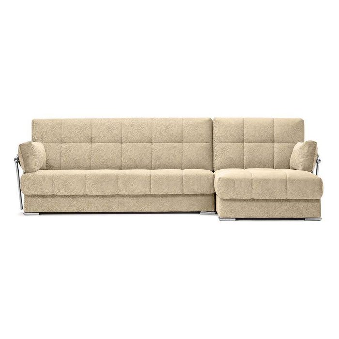 Угловой диван-кровать Дудинка Letizia бежевого цвета