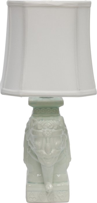 Настольная лампа Слон с абажуром белого цвета - купить Настольные лампы по цене 17430.0