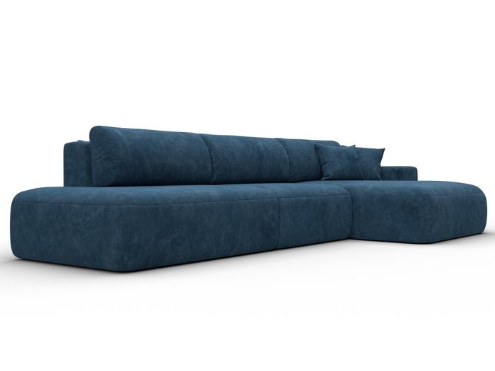 Угловой диван-кровать Лига 036 Модерн Лонг синего цвета правый - лучшие Угловые диваны в INMYROOM Угловой диван-кровать Лига 036 Модерн Лонг синего цвета правый - лучшие Угловые диваны в INMYROOM