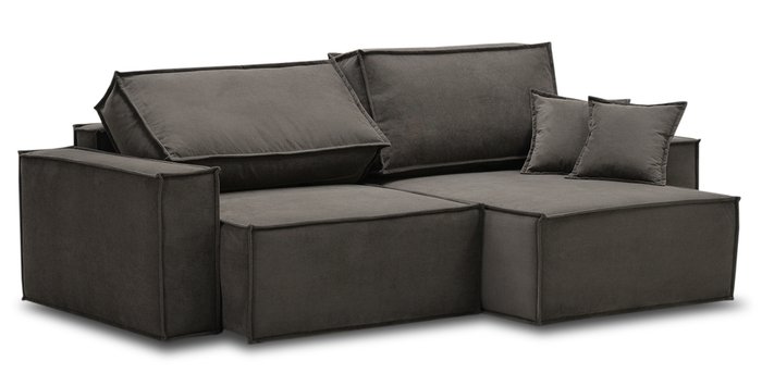 Угловой диван-кровать Тейлор коричневого цвета - лучшие Угловые диваны в INMYROOM