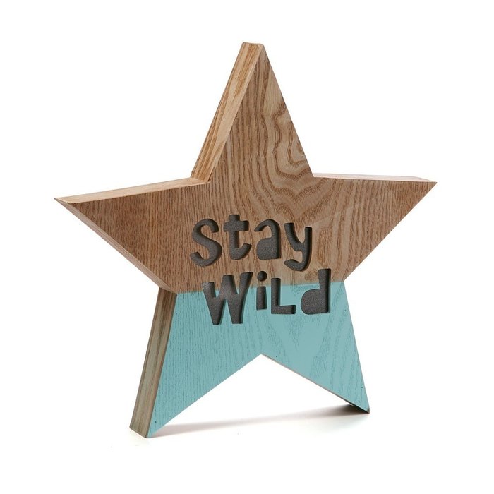 Лайтбокс Stay wild из дерева с подсветкой - купить Декор стен по цене 3500.0