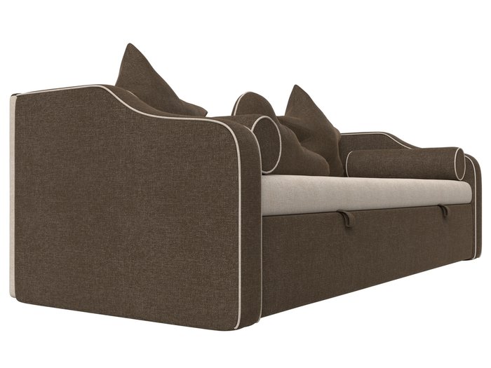 Прямой диван-кровать Рико коричневого цвета - лучшие Прямые диваны в INMYROOM