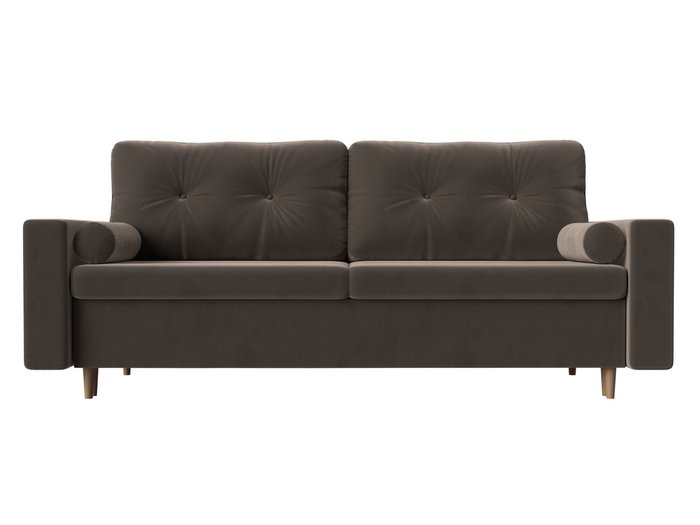 Прямой диван-кровать Белфаст коричневого цвета (тик-так) - купить Прямые диваны по цене 45999.0