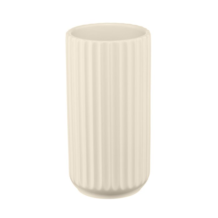 Декоративная ваза Рельеф молочного цвета