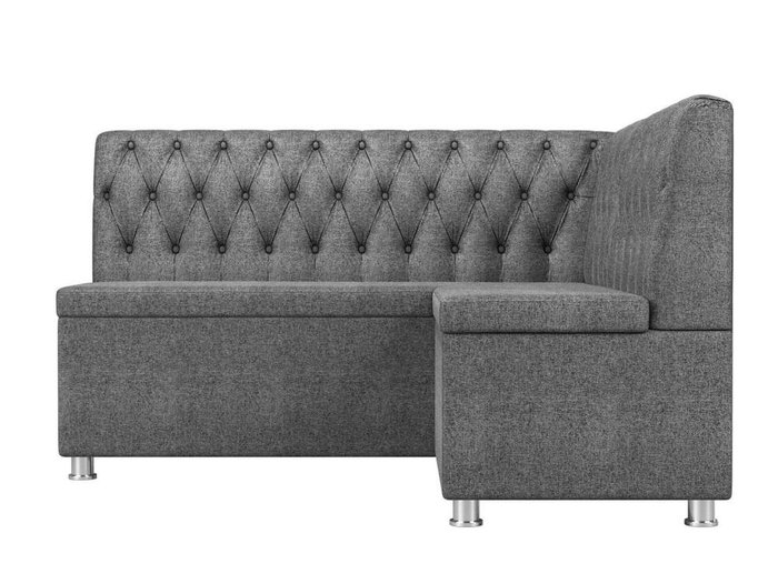 Кухонный угловой диван Мирта серого цвета правый угол - купить Угловые диваны по цене 37999.0